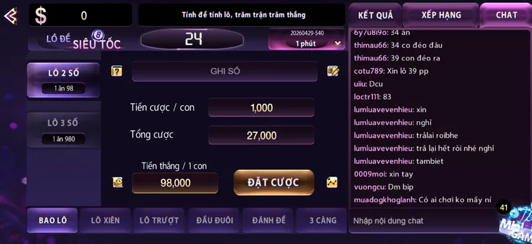 Lô Đề Siêu Tốc Tại 789Club Hướng Dẫn Cách Chơi Và Mẹo Đặt Cược