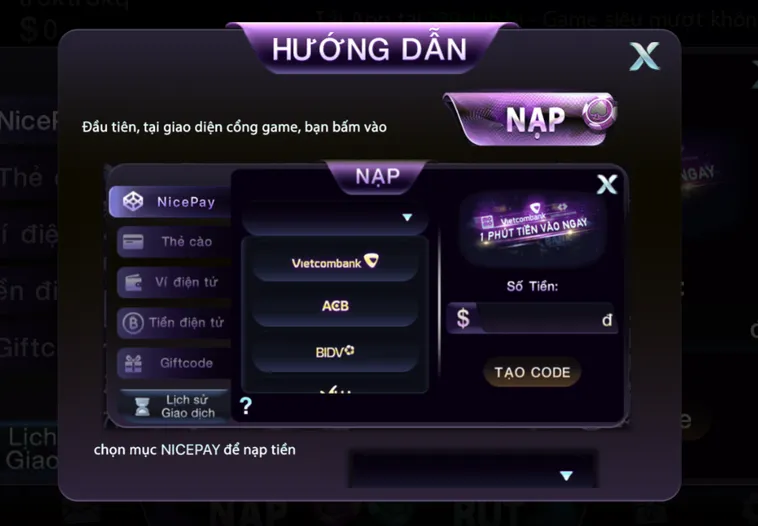 Nạp Tiền Qua Tài Khoản Ngân Hàng Tại 789Club Nhanh Chóng An Toàn