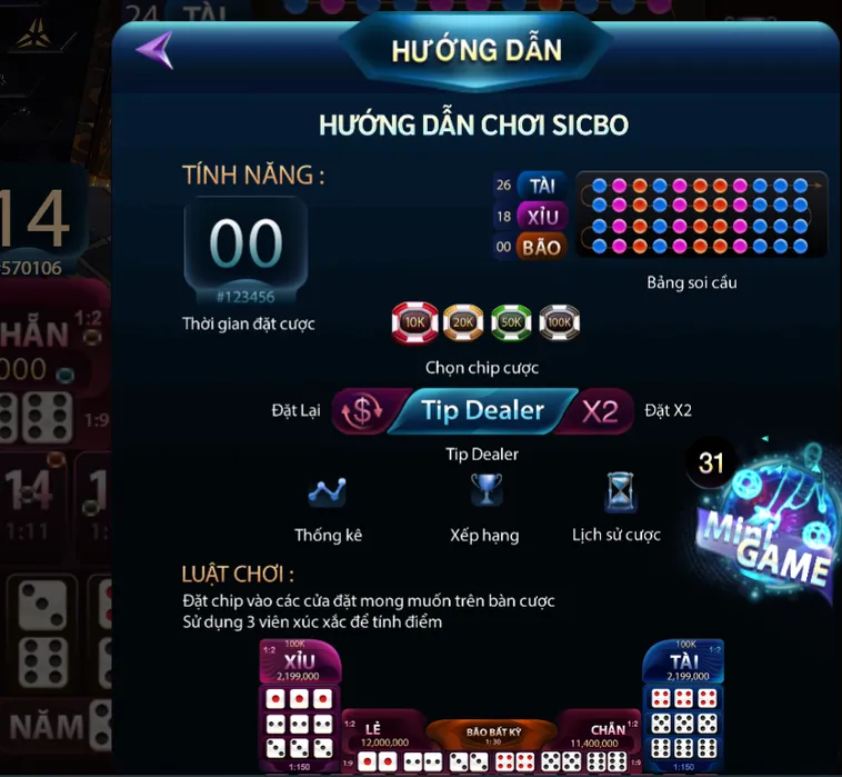 Sicbo Casino Tại 789Club Hướng Dẫn Cách Chơi Và Chiến Thuật Thắng Lớn