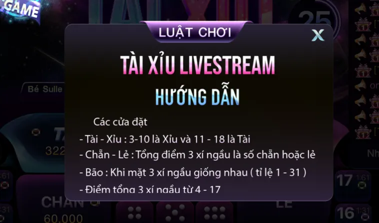 Tài Xỉu Casino Tại 789Club Hướng Dẫn Cách Chơi Và Chiến Thuật Thắng Lớn