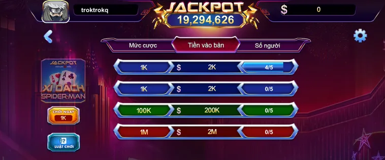Xì Dách Spidermen Tại 789Club Trò Chơi Siêu Anh Hùng Đỉnh Cao Nhất